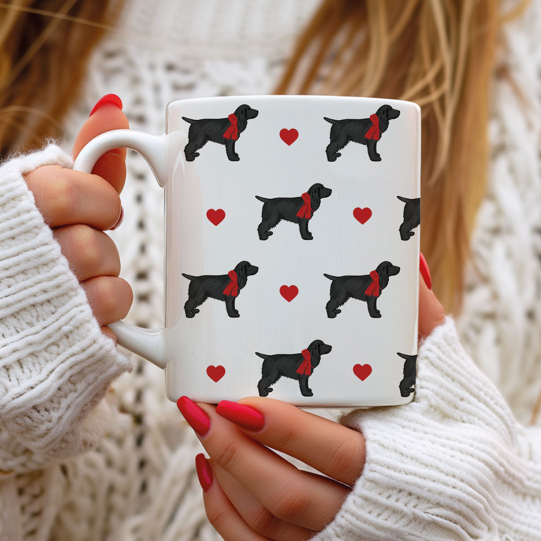 Black Cocker Spaniel Cosy Pattern Mug