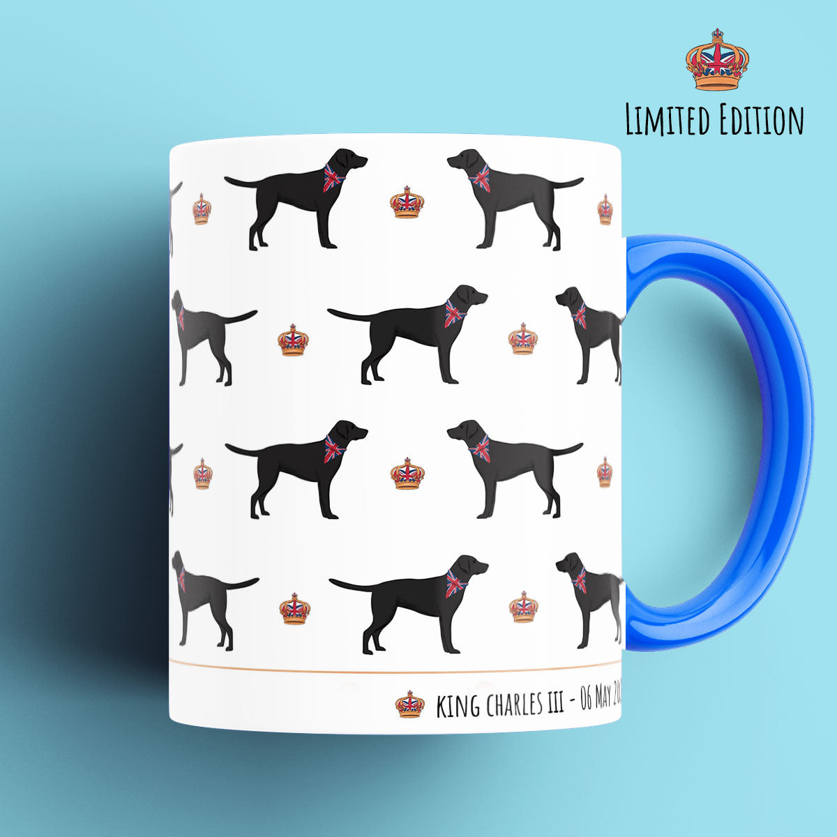 Black Labradors - Coronation Mug