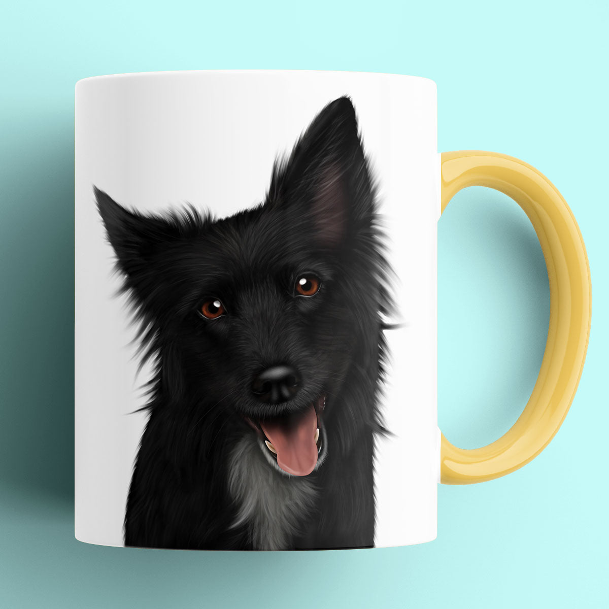 Black Border Collie Mug