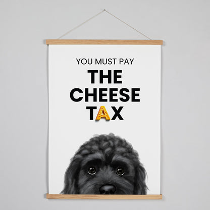 Black Cockapoo - Cheese Tax Hanging Print