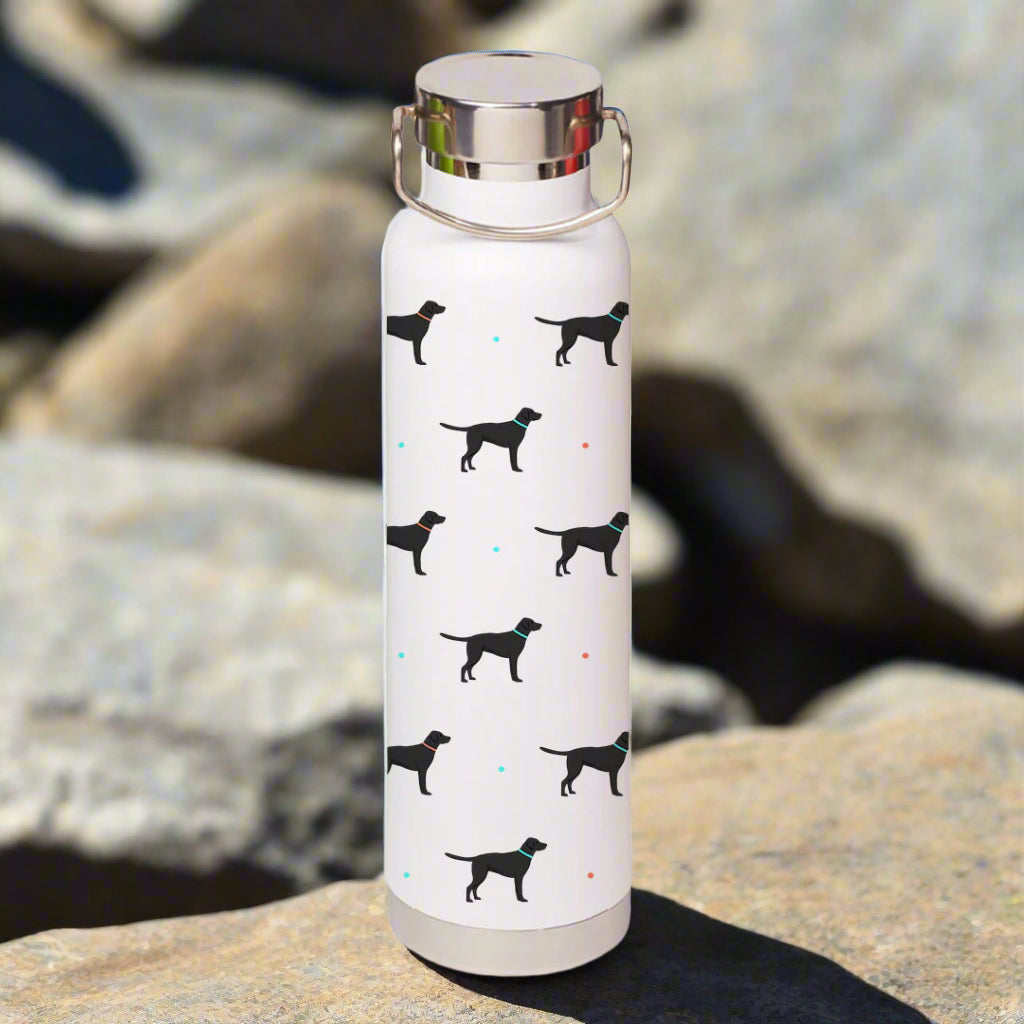 Black Labrador Water Bottle