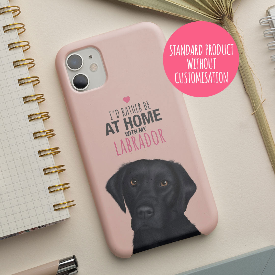 Home with my Black Labrador iPhone Tough Case
