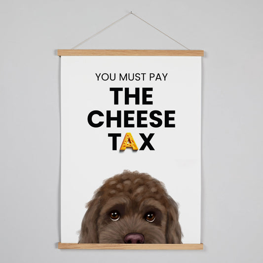 Chocolate Cockapoo - Cheese Tax Hanging Print