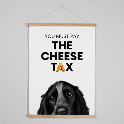 Blue Roan Cocker Spaniel - Cheese Tax Hanging Print