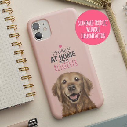 Home with my Golden Retriever iPhone Tough Case