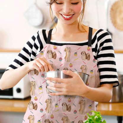 Lhasa Apso and Cupcakes Apron