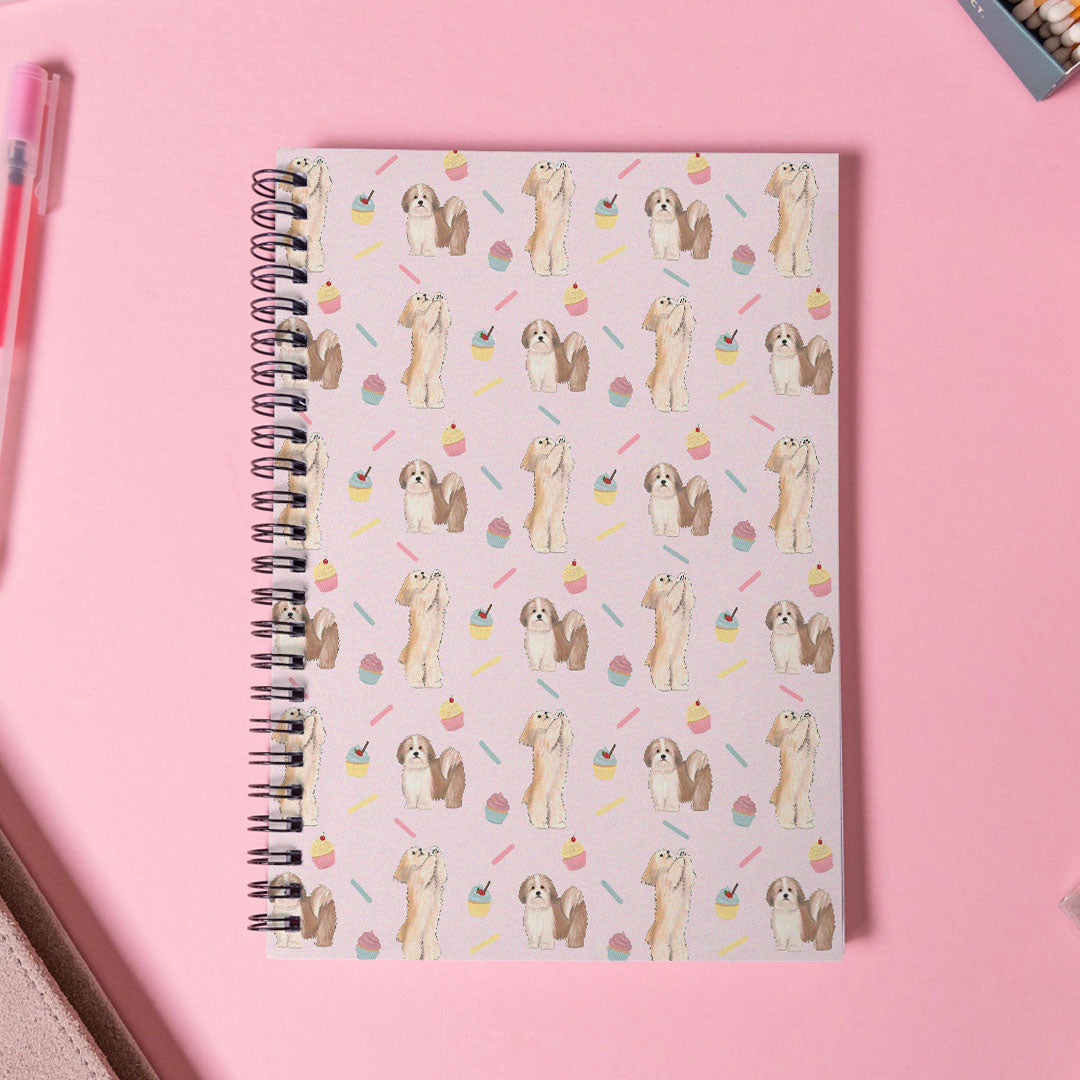 Lhasa Apso and Cupcakes Notebook