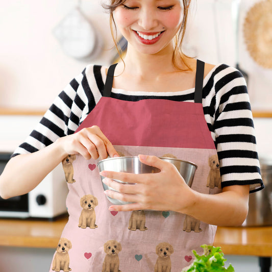 Maltipoos and Hearts Apron