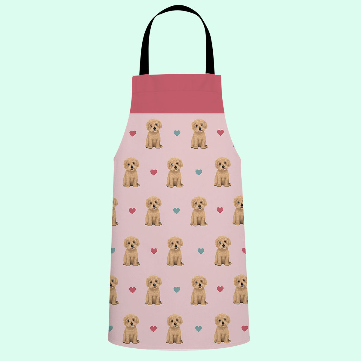 Maltipoos and Hearts Apron