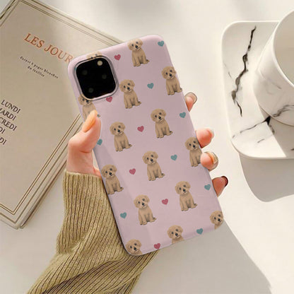 Maltipoos and Hearts iPhone Tough Case