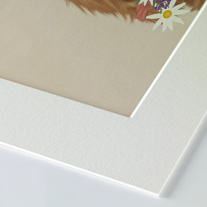 Cockapoo "got you something" Mounted Print