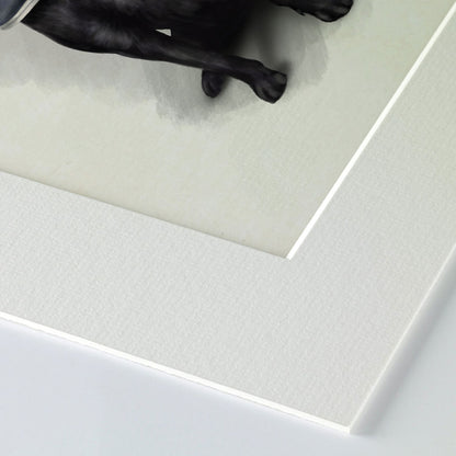 Black Labrador I’ve Got Your Shoe Mounted Print