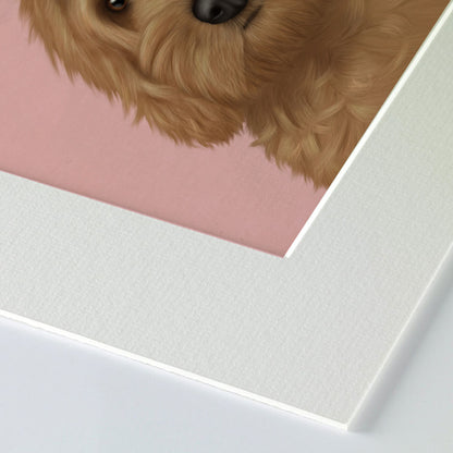 Cockapoo Mounted Print