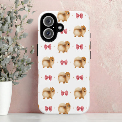 Pomeranians and Bows Tough iPhone Case