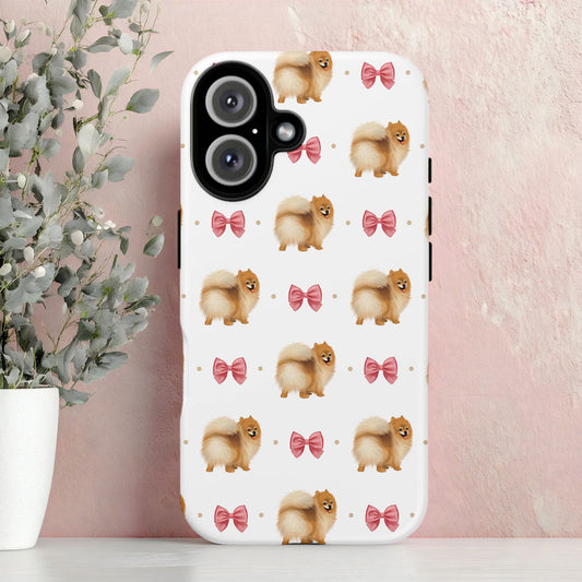 Pomeranians and Bows Tough iPhone Case