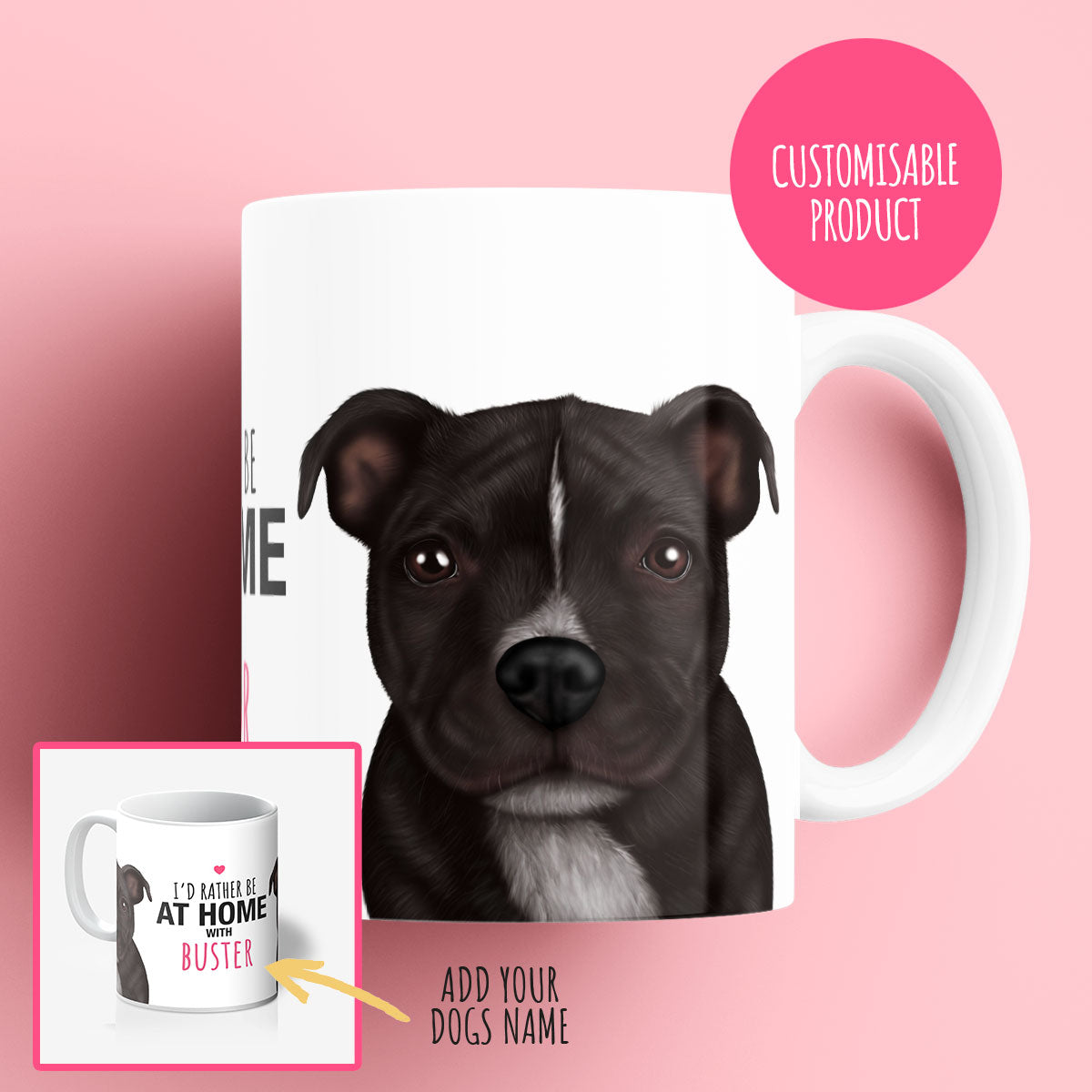 Personalised Staffordshire Bull Terrier Mug