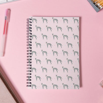 Whippet Patterned Notebook