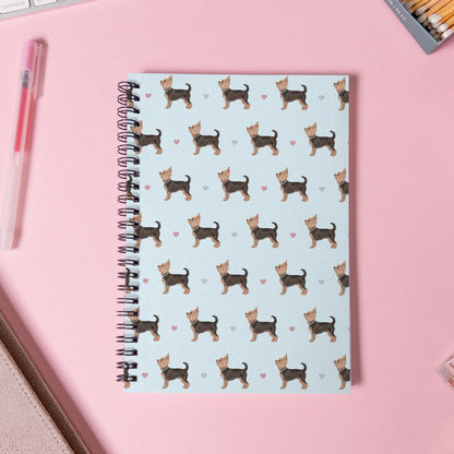 Yorkshire Terriers and Hearts Notebook