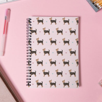 Yorkshire Terriers and Hearts Notebook