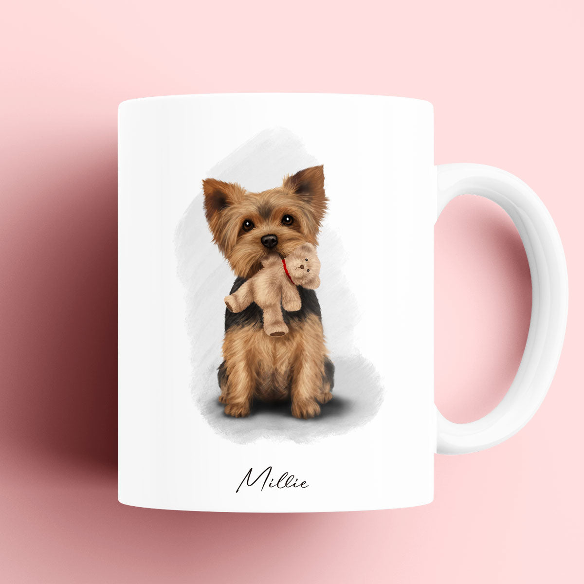 Personalised Yorkshire Terrier with Teddy Mug
