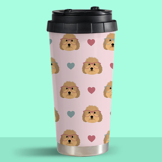 Cockapoos in Glasses Travel Mug