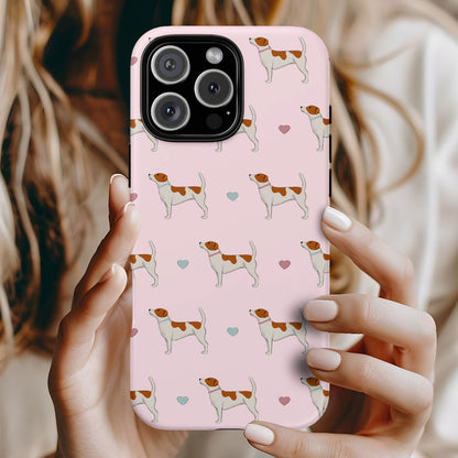 Jack Russells and Hearts iPhone Tough Case