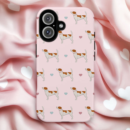 Jack Russells and Hearts iPhone Tough Case
