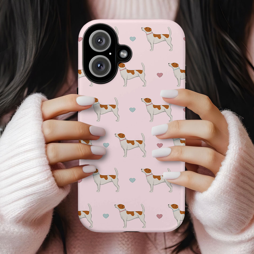Jack Russells and Hearts iPhone Tough Case
