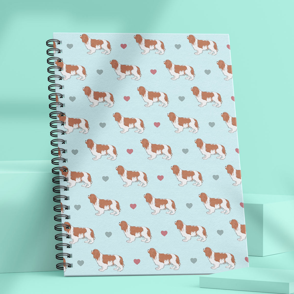 Cavalier King Charles Spaniel Patterned Notebook