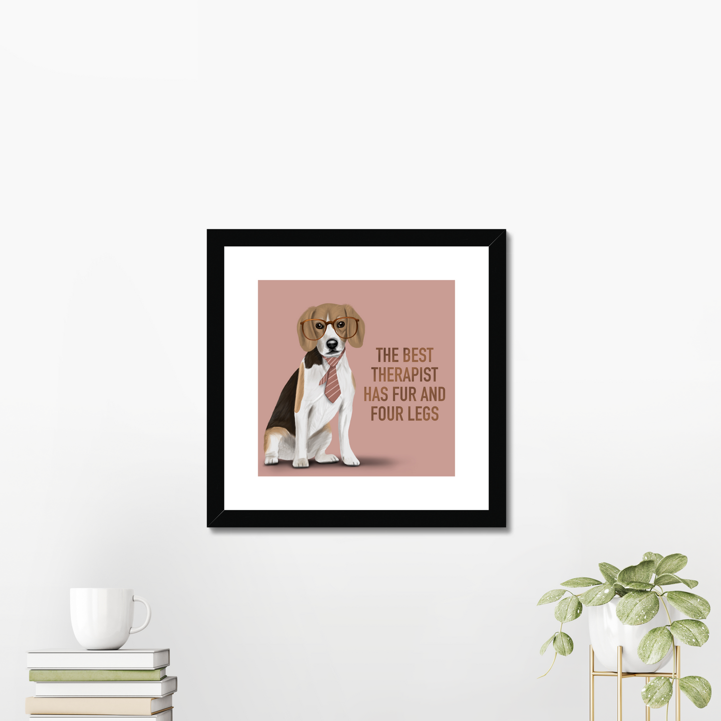 Beagle Therapist Framed Print