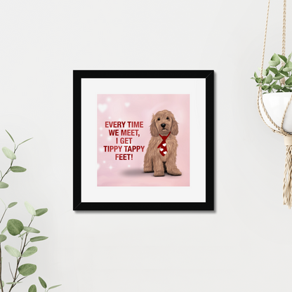 Cockapoo "Tippy Tappy" Framed Print