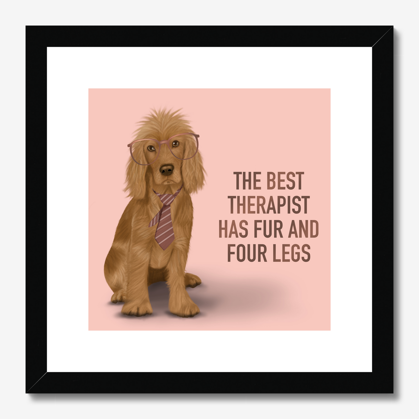 Golden Cocker Spaniel Therapist Framed Print