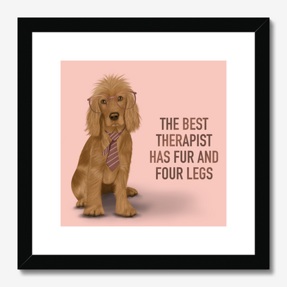 Golden Cocker Spaniel Therapist Framed Print