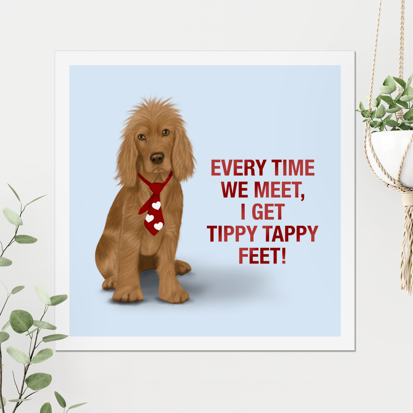 Golden Cocker Spaniel "Tippy Tappy" - Art Print