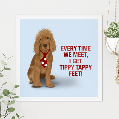 Golden Cocker Spaniel "Tippy Tappy" - Art Print