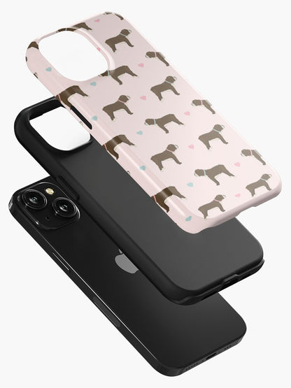 Chocolate and White Bulldogs iPhone Tough Case