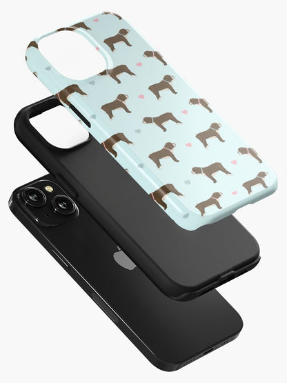 Chocolate and White Bulldogs iPhone Tough Case
