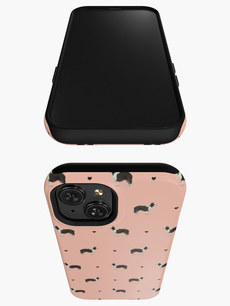 Border Collies and Hearts iPhone Tough Case