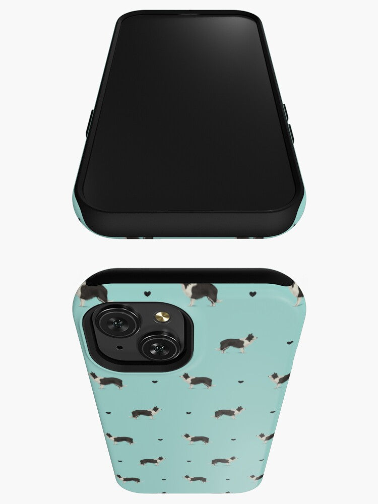 Border Collies and Hearts iPhone Tough Case