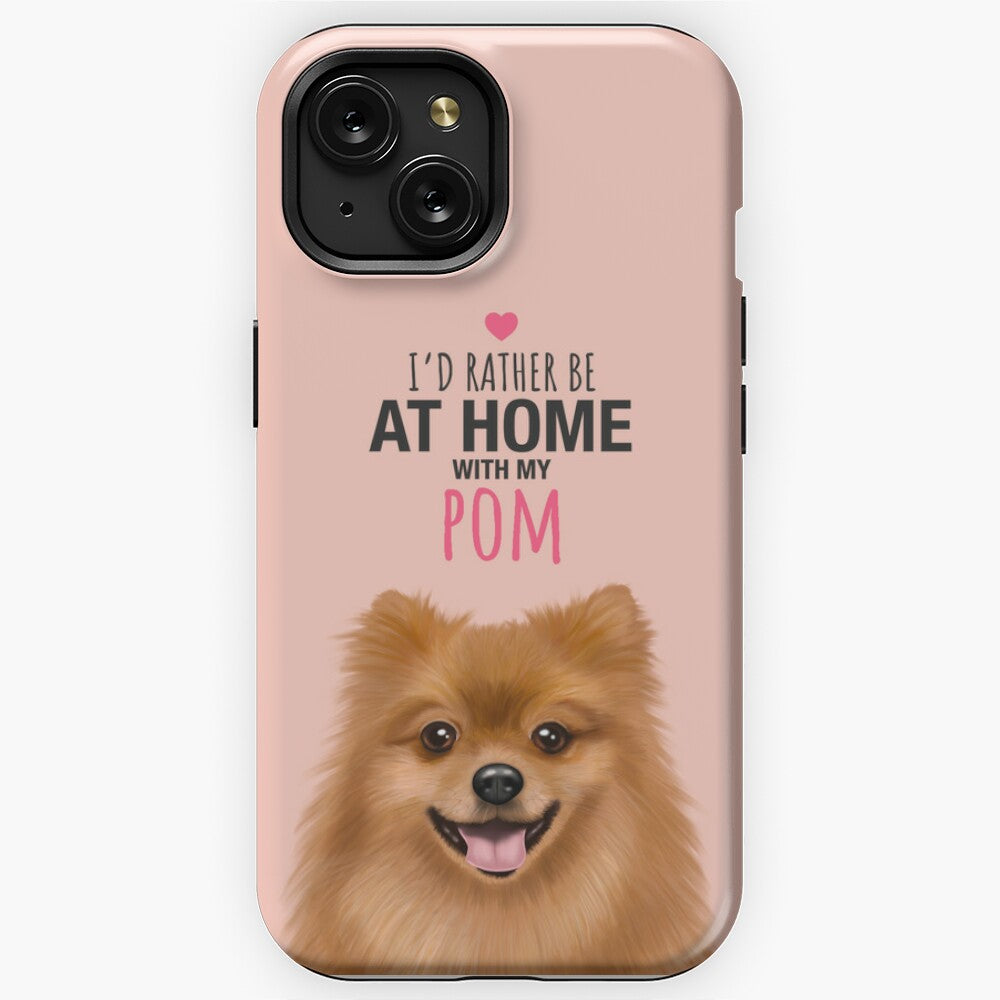 Home with my Pomeranian iPhone Tough Case