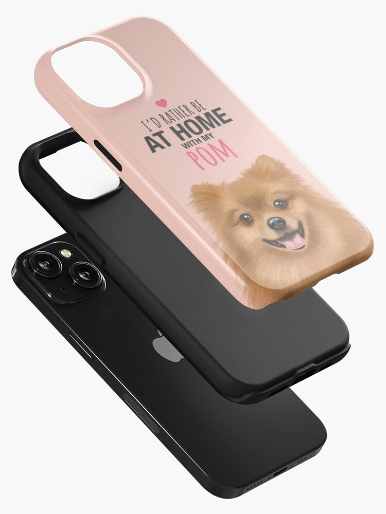 Home with my Pomeranian iPhone Tough Case