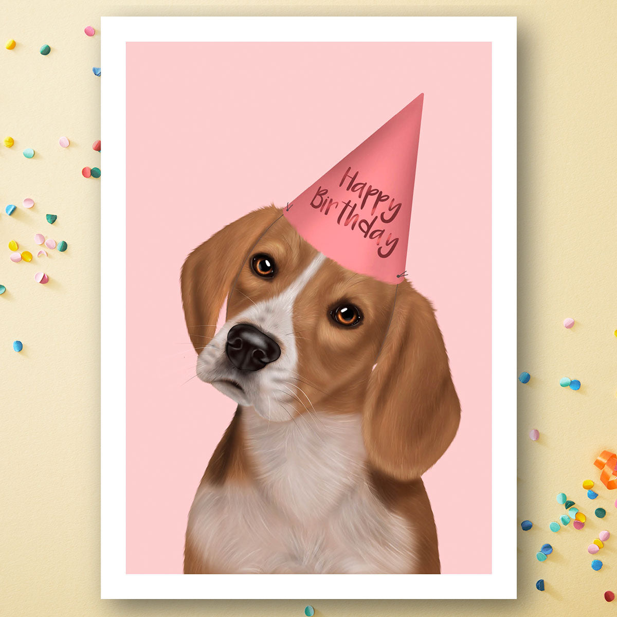 Beagle Birthday Card