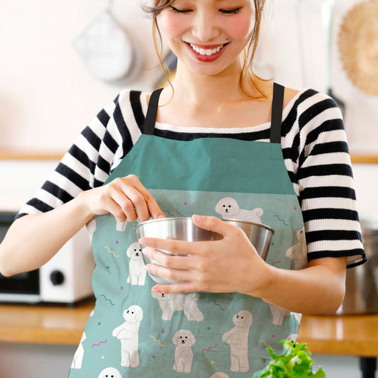 Bichon Frise Pattern Apron