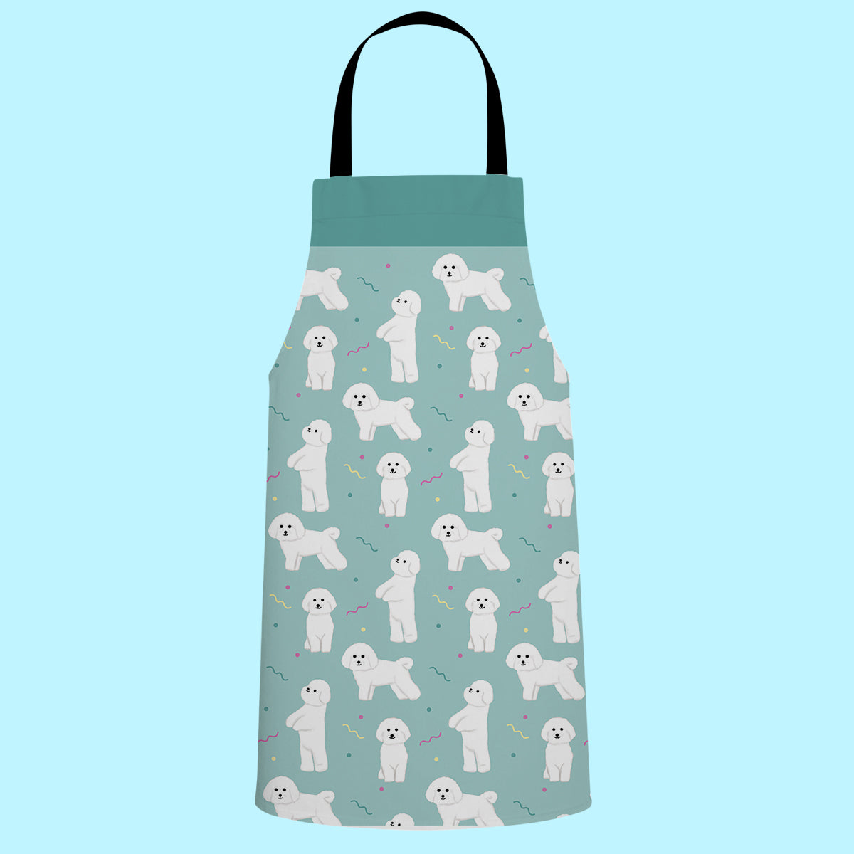 Bichon Frise Pattern Apron