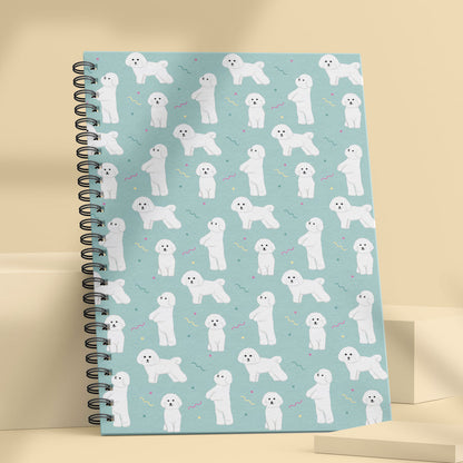 Bichon Frise Patterned Notebook