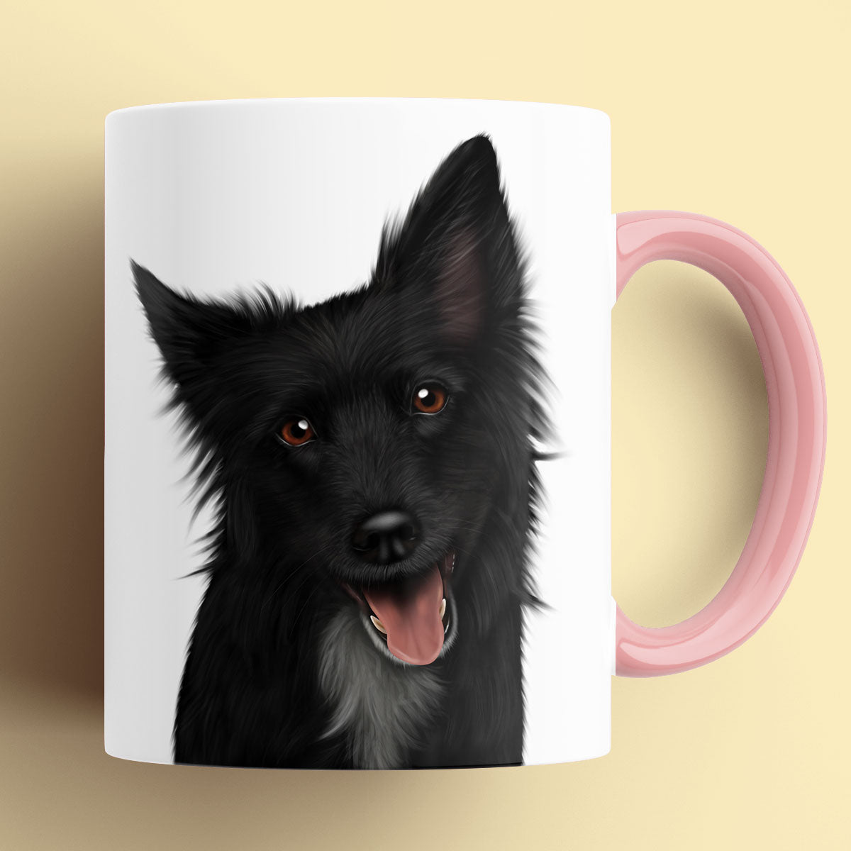 Black Border Collie Mug