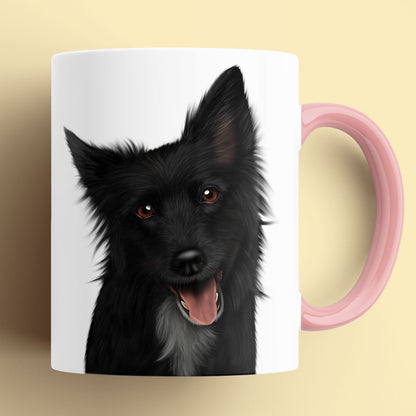 Black Border Collie Mug