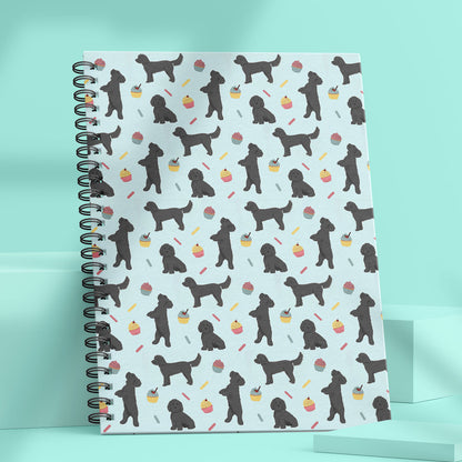 Black Cockapoos and Cupcakes Notebook