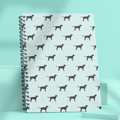 Black Labrador Patterned Notebook