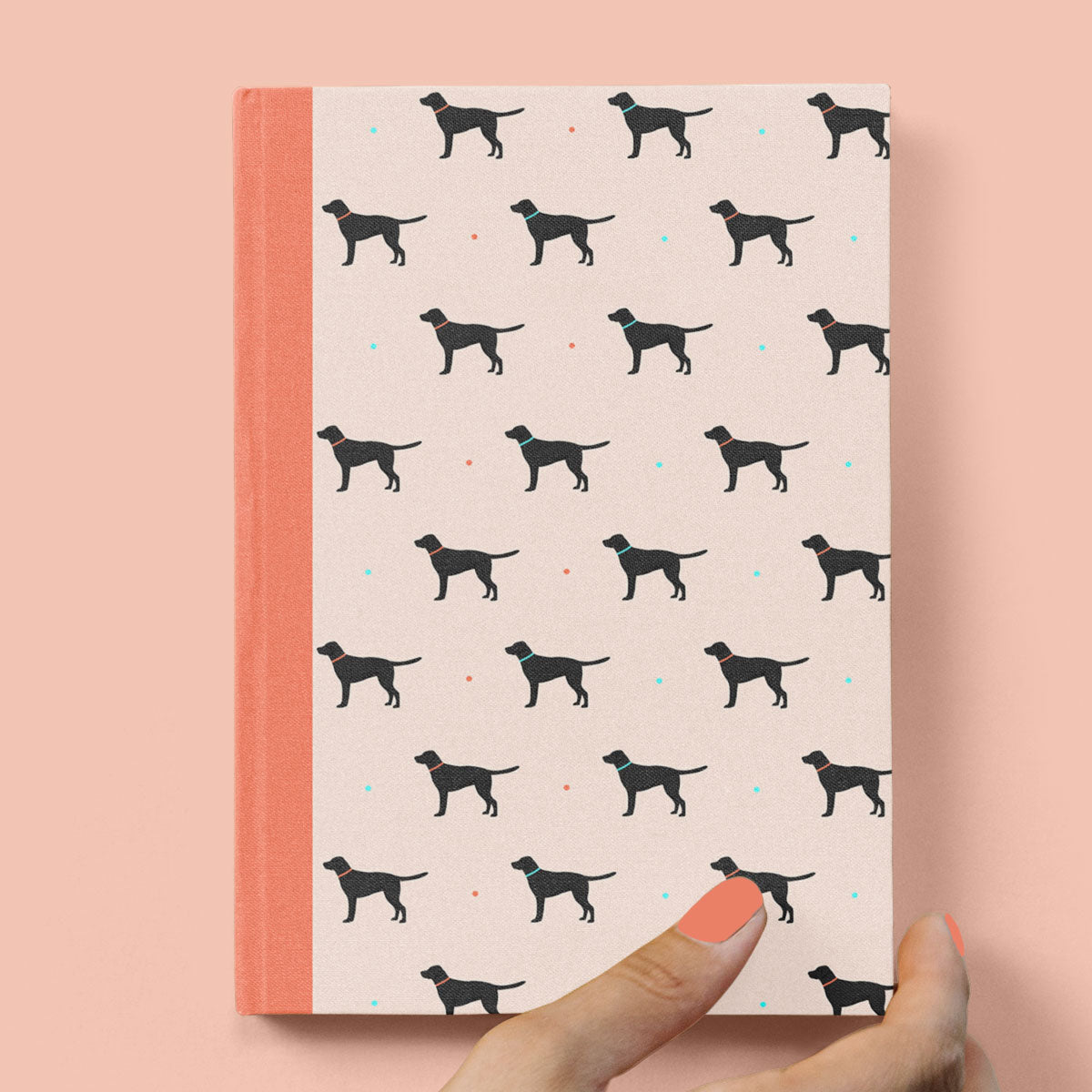 Black Labrador Hardcover Journal